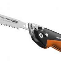 Пила універсальна складана 2 полотна (метал, дерево) Fiskars Pro PowerTooth 150 мм 13/24 TPI (1062934)
