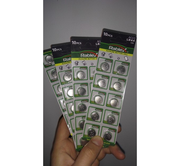 Літієві Батарейки AG13 LR44 Rablex